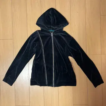 y2k 00's archive 2way 변형 벨로아 후드티 블랙