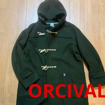 ORCIVAL 카키 울 더플 코트 빅