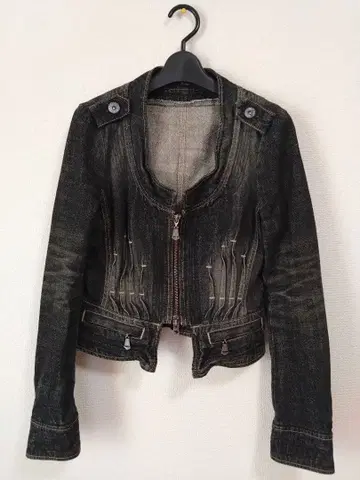 CHELSEAGARB 노카라 데님 자켓 일본제 면 100% 사이즈 1