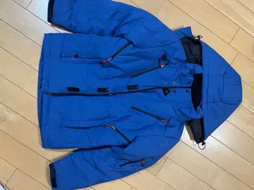 다운 자켓 M 사이즈 파란색 방수성