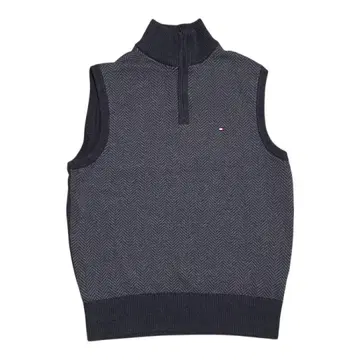 1631 TOMMY HILFIGER 하이넥 베스트 S/P 다크 그레이