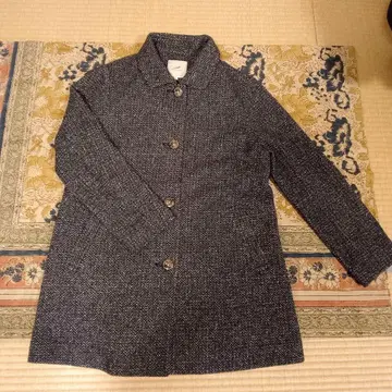 CROCODILE 헤링본 무늬 롱 코트 L 사이즈