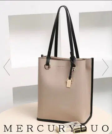 MERCURYDUO 메탈 아이렛 세로형 토트백