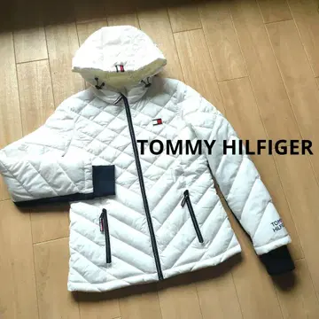 Tommy Hilfiger 화이트 충전솜 퀼팅 자켓