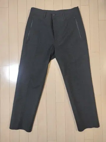 DESCENTE 그레이 슬랙스 울 믹스 팬츠