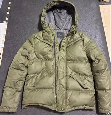 Magine 후드 부착 다운 자켓 46 사이즈 올리브 그린