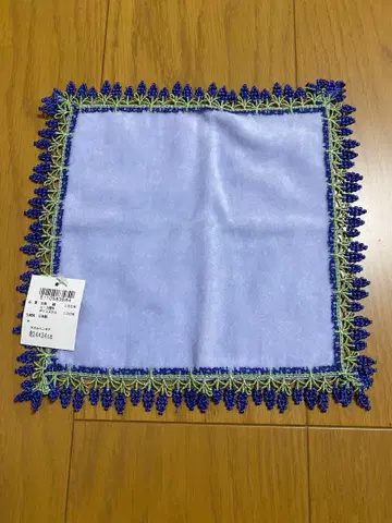 긴자와 레이스 타월 손수건 약 24x24cm 머스크