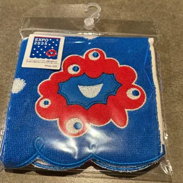 오사카 간사이 만박 미야쿠미야쿠 자카드 미니 타월 스캘럽