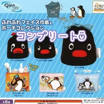 [ 컴플리트 ] PINGU 복슬복슬 페이스 복조리 파우치 컬렉션 가챠2