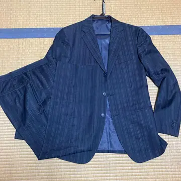 컴시즘 BG 남성용 수트 상하의 L 스트라이프 블랙