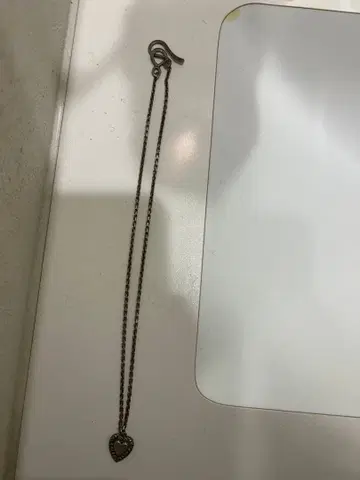 40s 스위트하트 주얼리 퍼피 하트 실버 목걸이