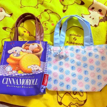 시나모롤 비스킷 모리나가 밀키 콜라보 산리오 미니 토트