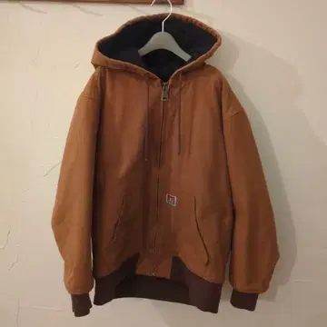 BEN DAVIS 후드 부착 자켓 M 브라운