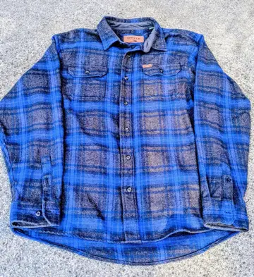 orvis 오비스 오르비스 플란넬 셔츠 블루 L XL 90s