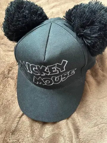 미키마우스 폼폼 포함 캡 디즈니