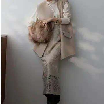 코드 레이스 하이웨스트 타이트 스커트