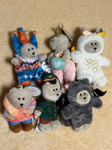 스타벅스 베어리스타 키링 6개 세트