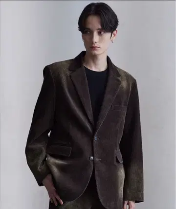[ CLEL ] 앤티크 디자인 코듀로이 테일러드 자켓 브라운 M