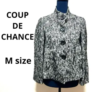 CDEC 블랙 화이트 트위드 테일러드 자켓 24A827