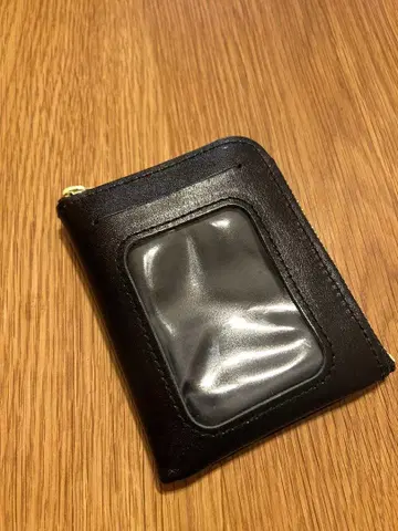 OURHOME 가죽 미니 지갑 블랙