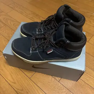 Caterpillar 네이비 하이컷 스니커즈