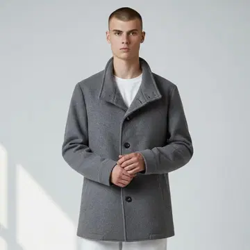 TAKEO KIKUCHI 그레이 피 코트