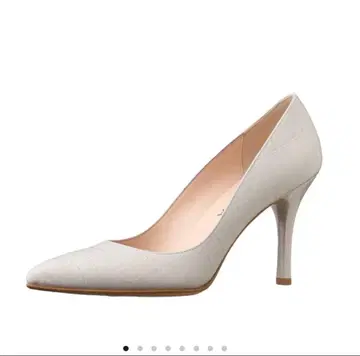 DIANA 악어 엠보싱 하이힐 베이지 화이트