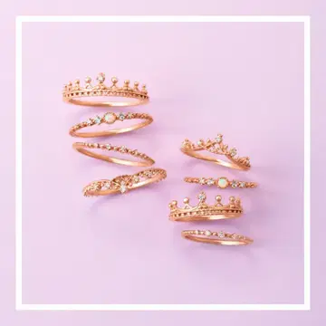 [ NOJESS ] 미사용 k10PG 크라운 반지 3호