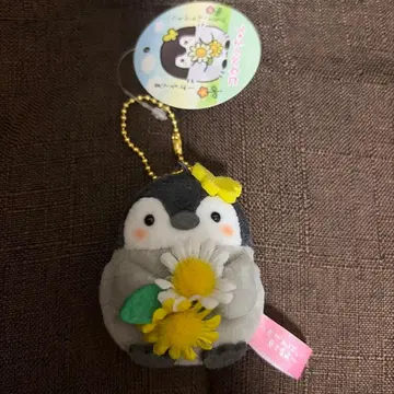 코우펜짱 봄을 즐기는 납작한 마스코트 봉제 인형 스트랩