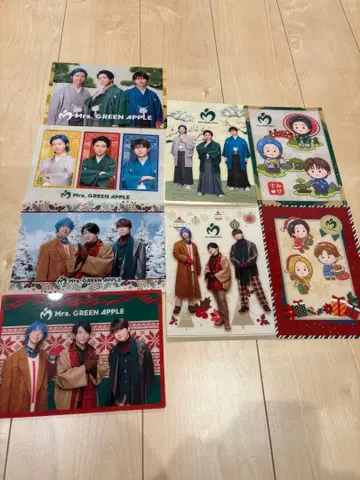 Mrs. GREEN APPLE 클리어 시트 8장 세트