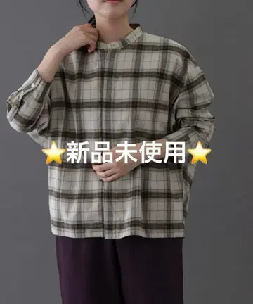 FORK&SPOON 브러쉬드 체크 셔츠