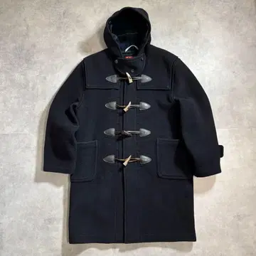 구제 의류 80s McGregor 더플 코트 울 블랙 안감 체크