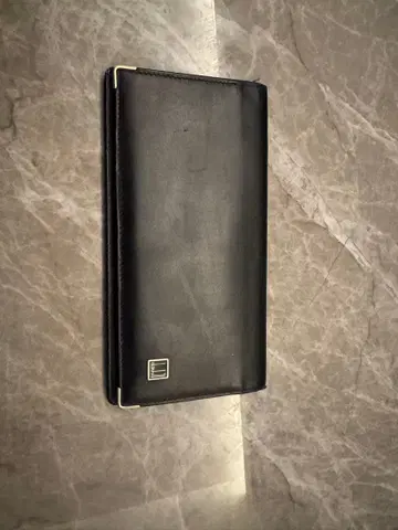 블랙 가죽 장지갑 슬림 디자인