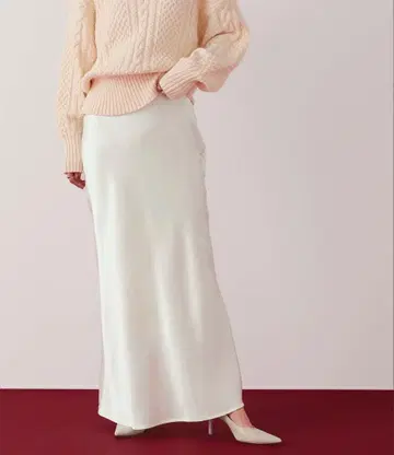 ur's 새틴 머메이드 맥시 스커트