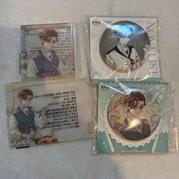 제5인격 중국 한정판 소설가 콜라보 캔뱃지 아크릴 블록 클리어 카드