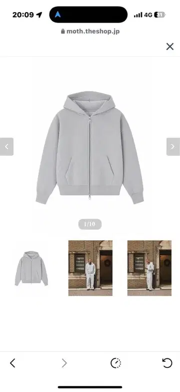 MOTH 후드티 스웨트 팬츠