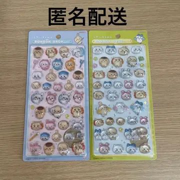 [정품] 치이카와 (먼작귀) 모자 꽁지 드롭 씰 2세트