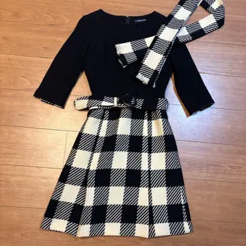 MAGGY SPORTS 체크 무늬 원피스