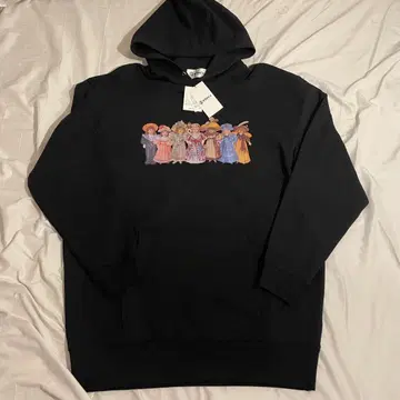 &ellecy 택 포함 인형 롱 후드티 블랙 M 사이즈