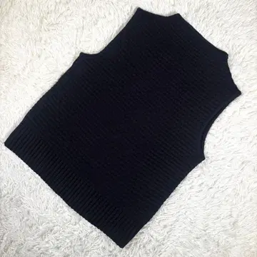 인기 그린 라벨 릴랙싱 [ L ] 울 니트 베스트 네이비 양모