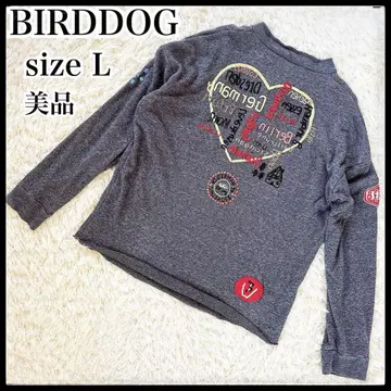 버드독 헨리넥 긴팔 와펜 그레이 남성용 L 새상품급 니트