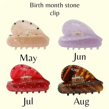 포테테 POTETE 벌스데이 클립 생일 5월 파우치 포함