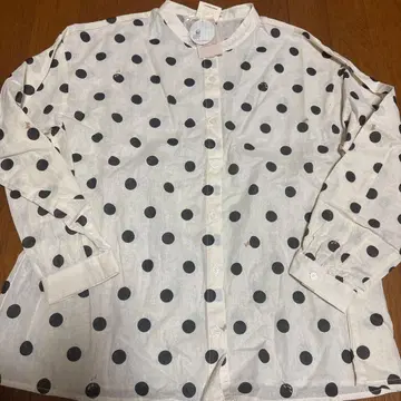 물방울 패턴 프리 사이즈 셔츠