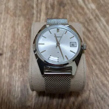 SEIKO.TOMONY 실버 메쉬 밴딩 수동 와인딩 시계 새상품급