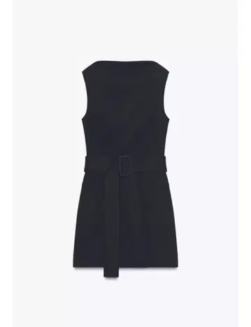 벨트 포함 숏 기장 원피스