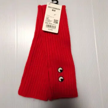 UNIQLO 안야 힌드마치 캐시미어 니트 암워머 레드