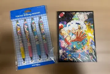 도쿄 디즈니 리조트 펜 x 원피스 노트 세트