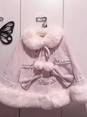 샤기 트윈 리본 판초 리즈리사 LIZLISA