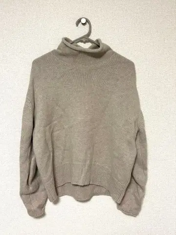 23구 울 캐시미어 니트 베이지