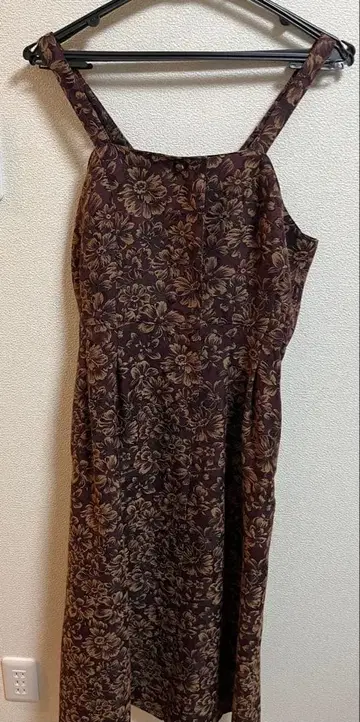 [ 특기사항 있음 ] foufou 자카드 스퀘어 오버롤 스커트 S